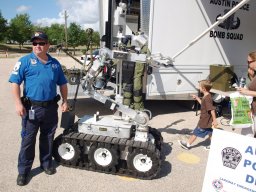Barry with Bomb Squad Robot